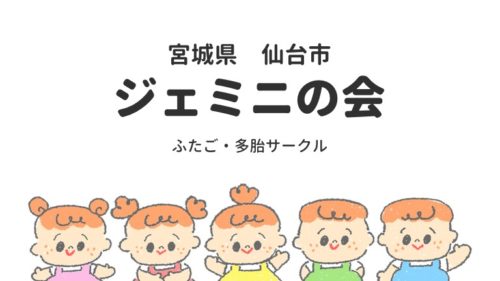 宮城　仙台　双子サークル　多胎児サークル　ジェミニの会