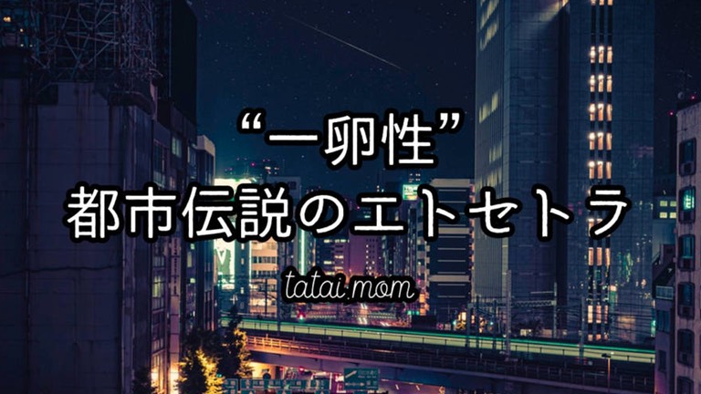 一卵性双生児　都市伝説